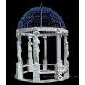 carving white marble gazebo with Venus statue
